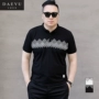 Dashan E shop mùa hè mới cỡ lớn nam chất béo cộng với chất béo cộng với áo thun nam tay ngắn áo thun aso polo