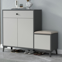 Shoe cabinet home door large-capacity foyer porch cabinet storage balcony storage entry door shoe cabinet integrated Cabinet