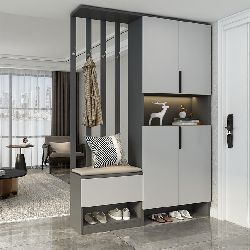 Entrance cabinet shoe cabinet integrated into the home door outside the screen partition cabinet simple modern living room wine cabinet storage cabinet