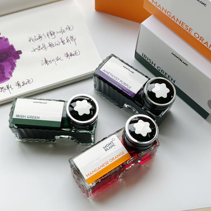 [Small Ink Cartridges in Stock] Montblanc High Heel Shoe Bottle Toffee Brown Mysterious Black Ink 60ml