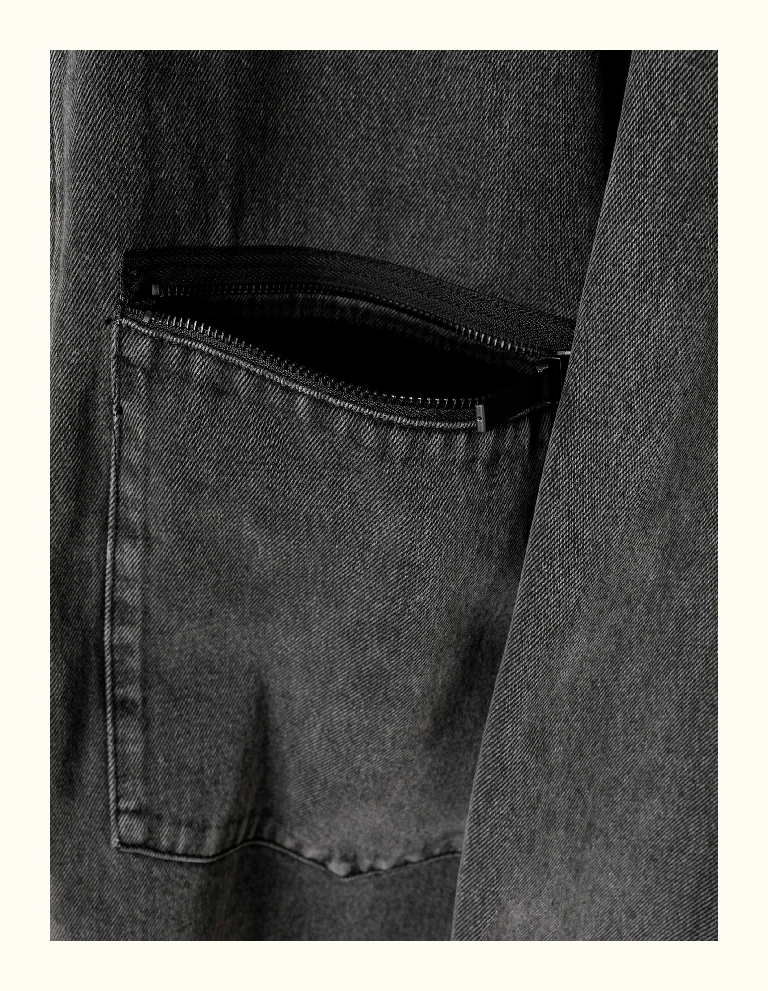 товар из китая 牧木秋冬新款日系复古潮牌男士牛仔衬衫夹克外套男宽松大廓形潮流 Other