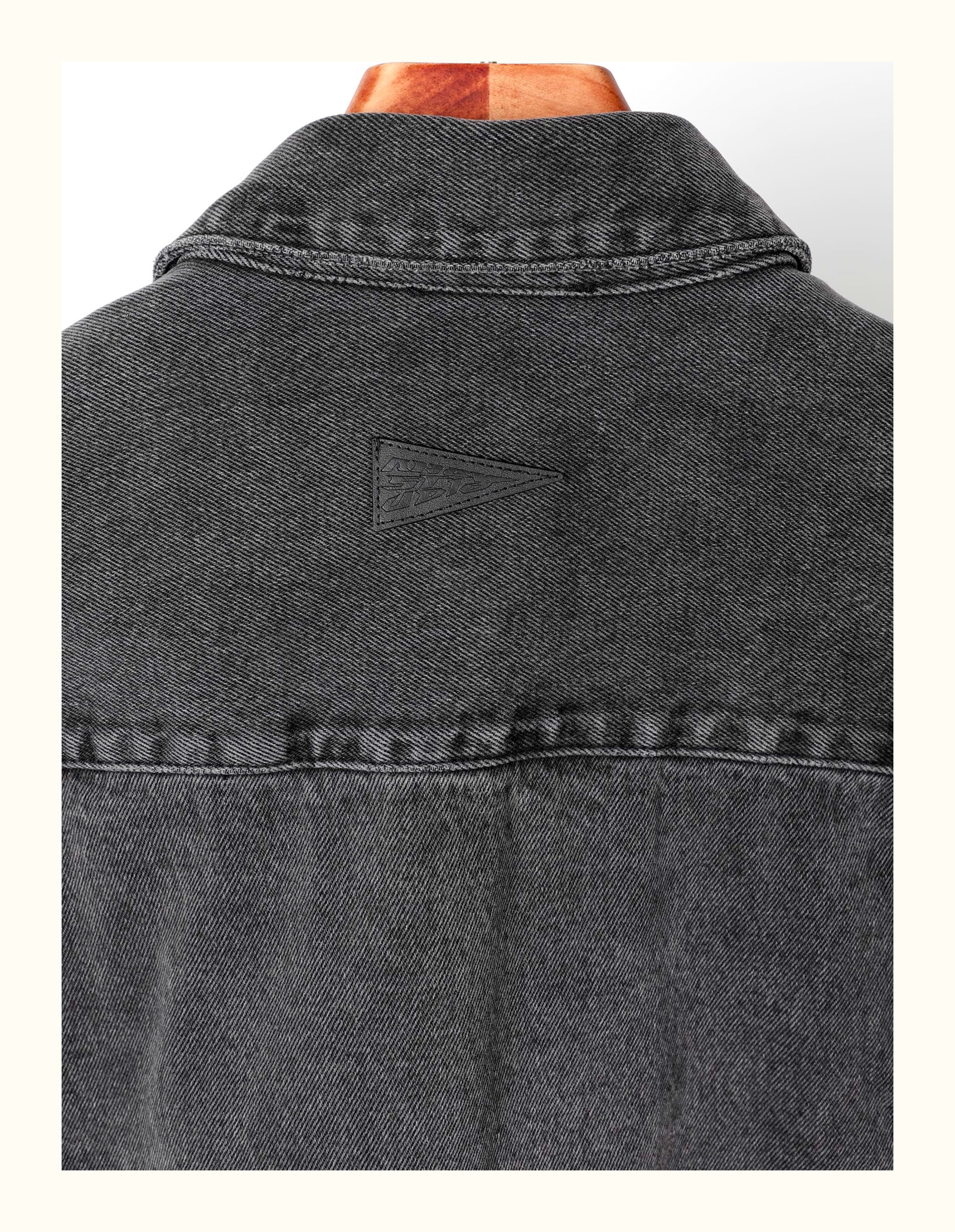 товар из китая 牧木秋冬新款日系复古潮牌男士牛仔衬衫夹克外套男宽松大廓形潮流 Other