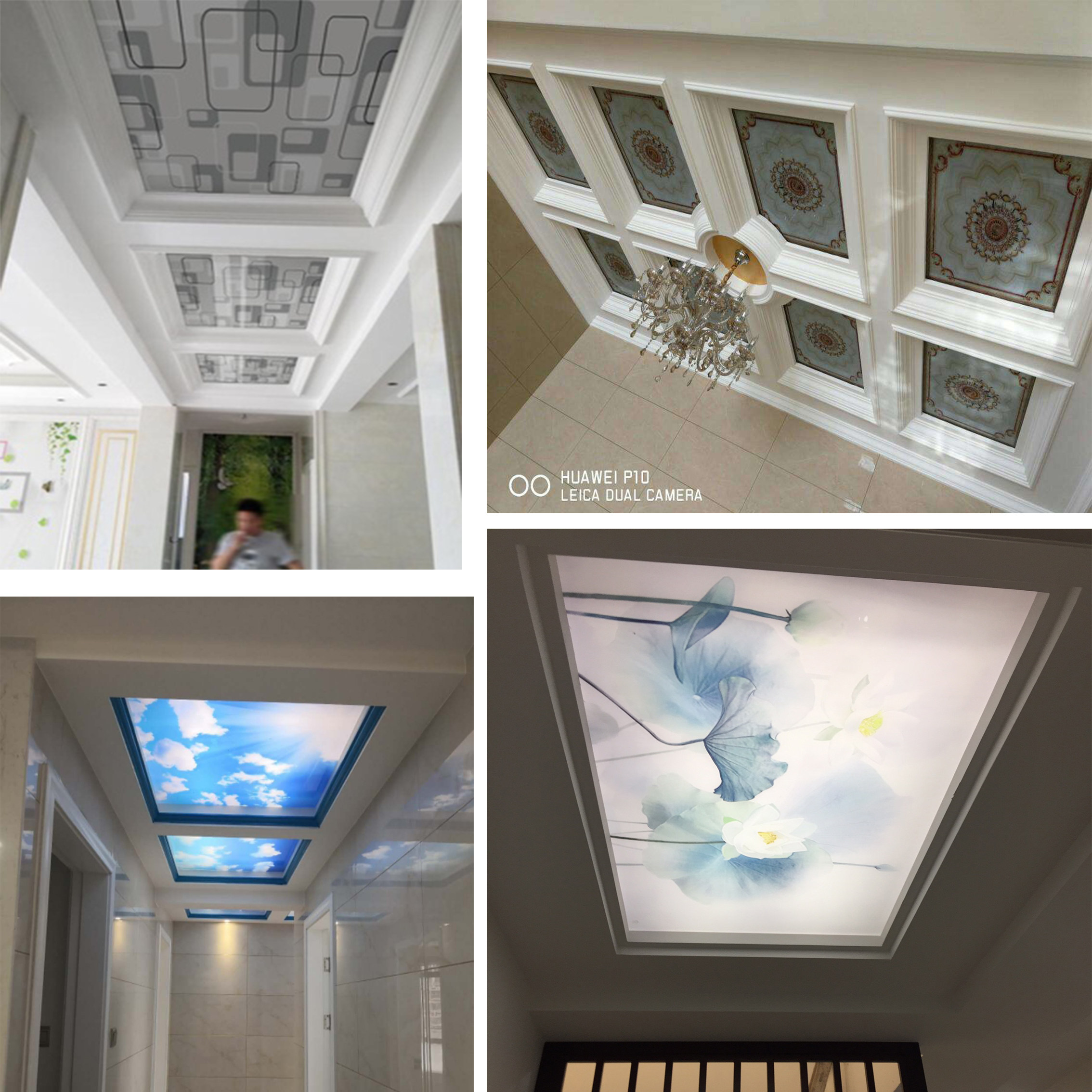 Usd 86 79 3d Art Glass Ceiling Decorative Background Wall Aisle