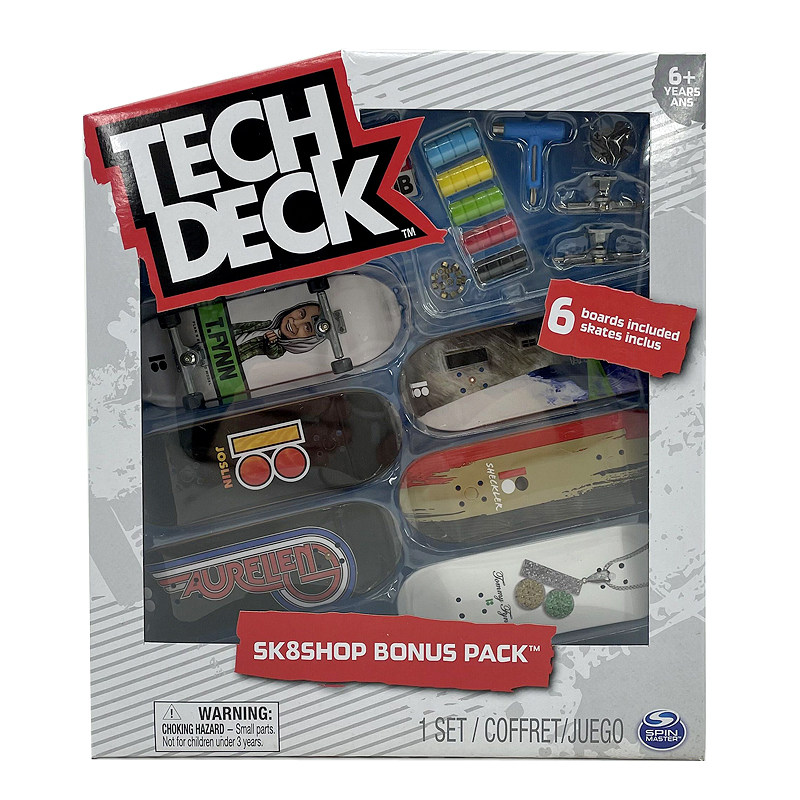Креативные игрушки для детей tech deck专业手指滑板翻team可换轴承桥滑轮面板配件工具补充装 Sega toys