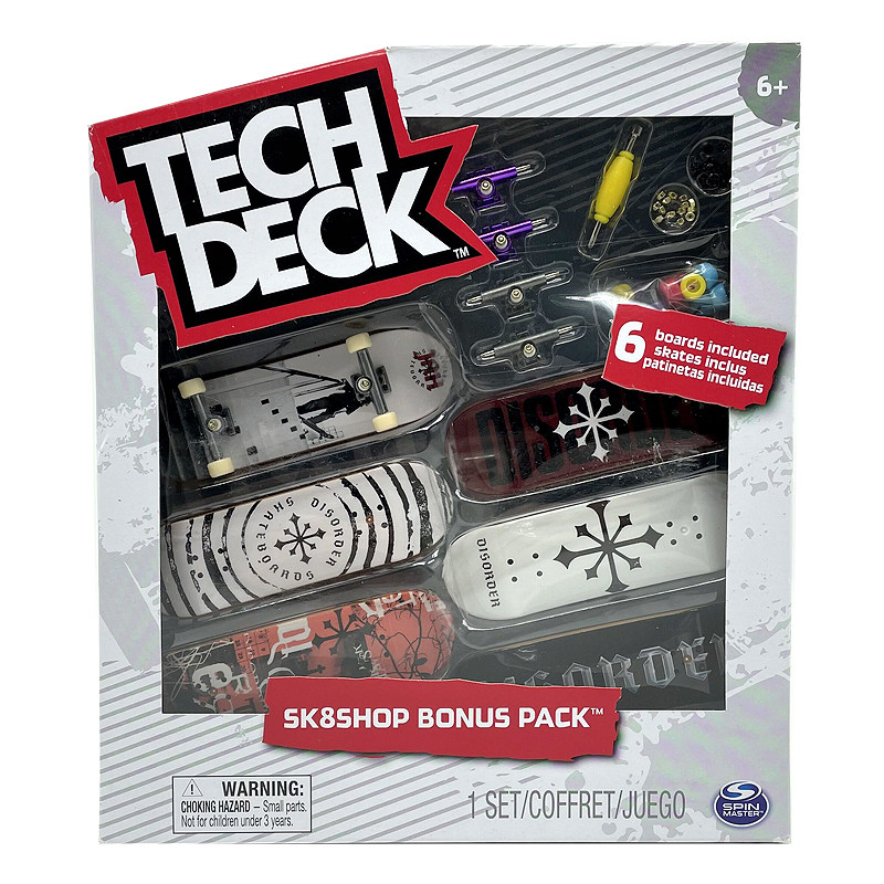 Креативные игрушки для детей tech deck专业手指滑板翻team可换轴承桥滑轮面板配件工具补充装 Sega toys