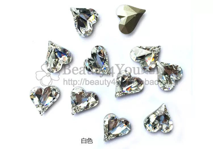 Công cụ trang sức nghệ thuật móng tay SWAROVSKI chính hãng Swarovski Crystal Áo rhinestone - Love Heart - Công cụ Nail