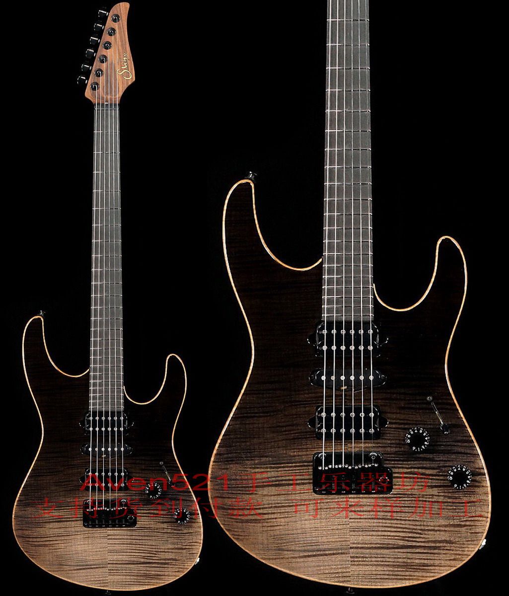 Customer Custom Suhrs Custom Modern Black Gladient electric guitar