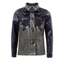 lavensey Leuven Jubilee 2022 Spring new pint girl jacket Inlen fashion leather clothes short wind coat retro coat