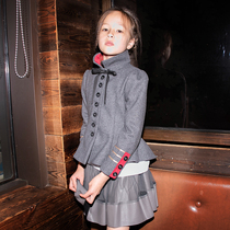 Lavensey new style other Le Wenxi spring and autumn new girls British style wool moderate short wool coat girl