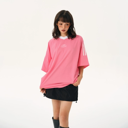 Оригинальная ретро летняя короткая футболка с коротким рукавом, в американском стиле, свободный крой