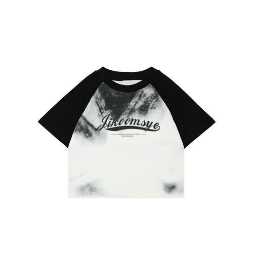 Оригинальная дизайнерская ретро короткая летняя футболка, тренд сезона, в американском стиле, короткий рукав