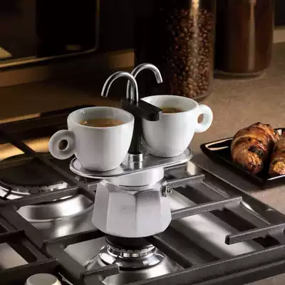 Limited edition Italian imported BIALETTI Papiletti Mocha pot Mini Express double enjoy coffee pot free cup