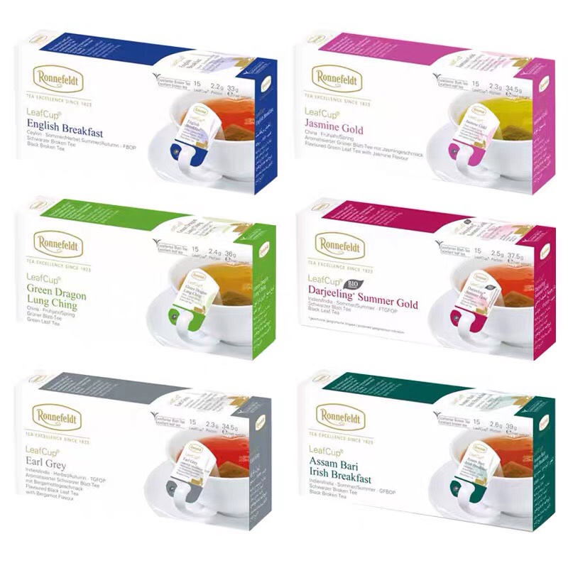 Ronnefeldt German Imported Hanging Ear Tea Bags 15 Bags/Box Earl Grey Black Tea Green Tea