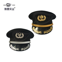 New product security big cap property guard big brimmed hat spring and autumn security duty hat training hat gold silver hat