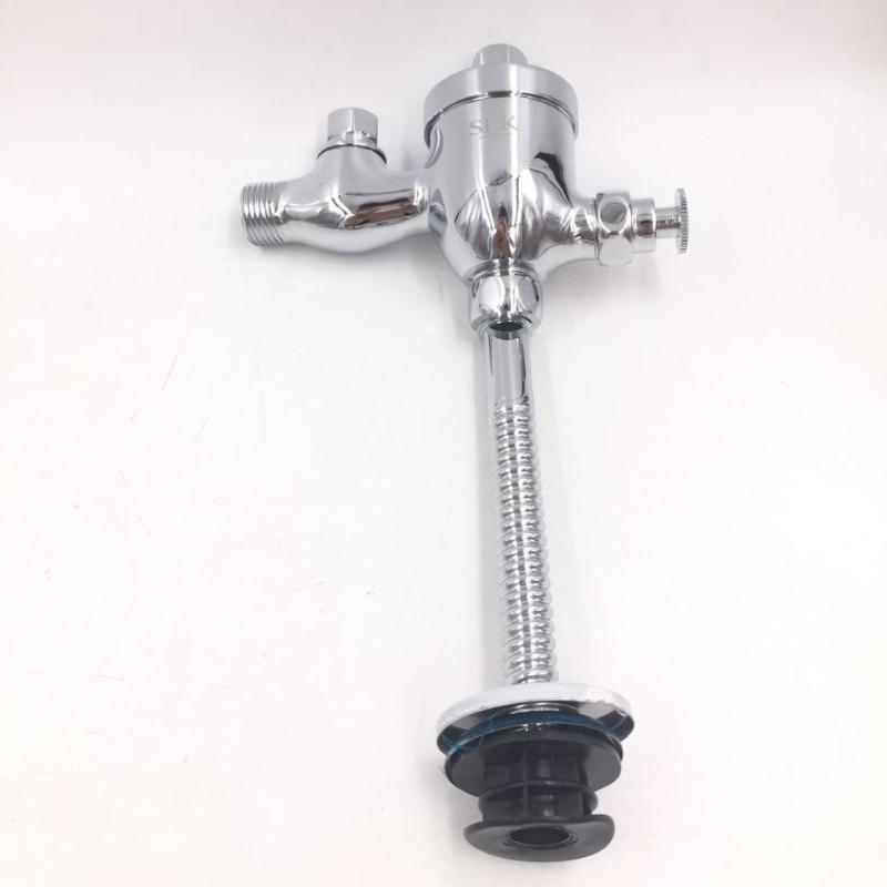 SLK-6403 Shenlika copper flushing valve hand press key type flushing machine with cut-off urine flushing valve
