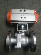 304 stainless steel AT pneumatic flange ball valve Q641F-16P pneumatic flange ball valve