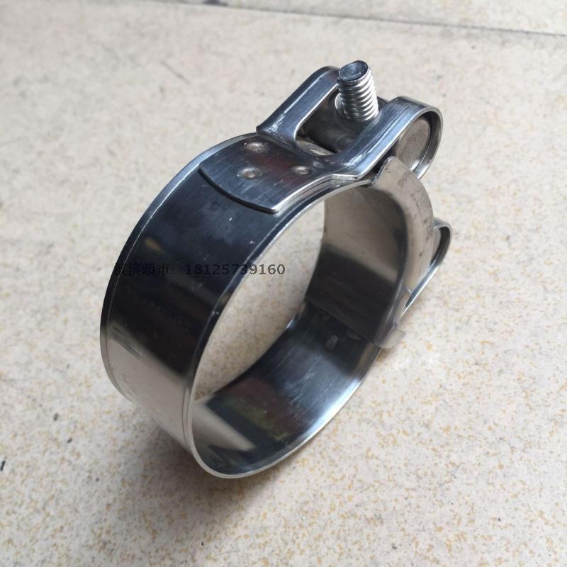 Stainless steel powerful hoop European-style single-head solid larynx hoop pipe clamp pipe clamp (manufacturer direct sales)