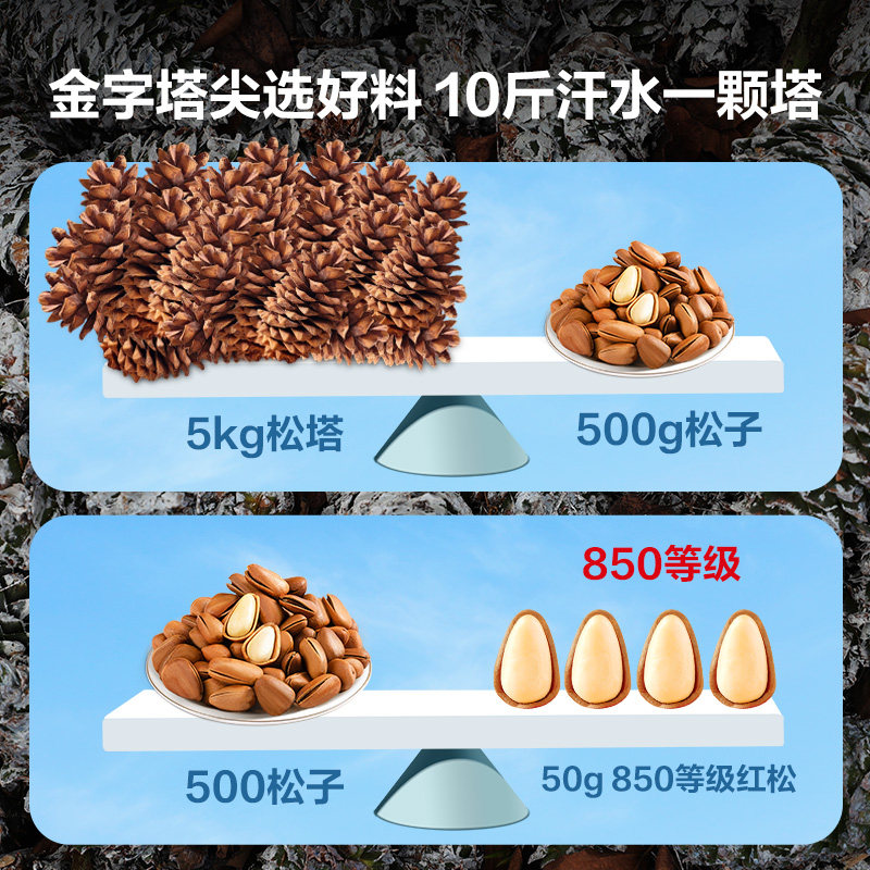 Bestore 2025 Northeastern Pine Nuts 500g Hand-Peeled Extra Large Open Pine Nuts in Jar Packaged Dried Nuts New Stock