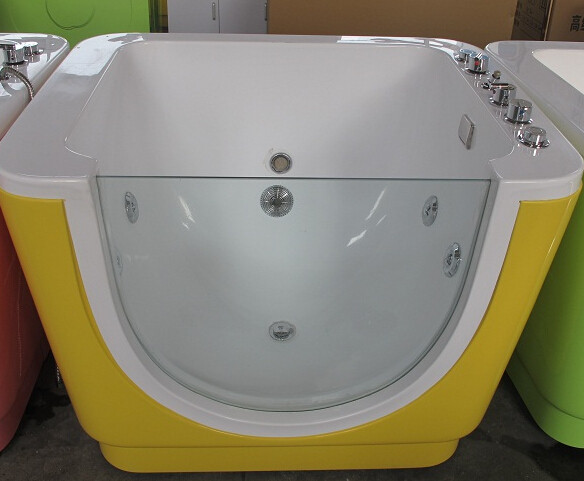 Baby swimming pool with luxury baby single-sided glass bubble pool acrylic integrated pool