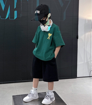 Boy sports shorts CUHK Scout 2022 new children Summer pants Grand Scout 50% Pants Tide Cards Mid Pants