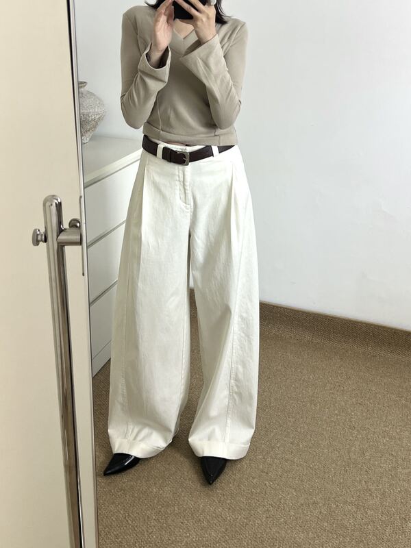 26 Spring New Style Wide-Leg Trendy Pants Fashionable and Stylish S02