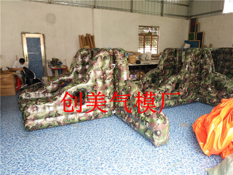 Inflatable live cs field bunker obstacle camouflage bunker fortress fortress outdoor shooting game props water buoy