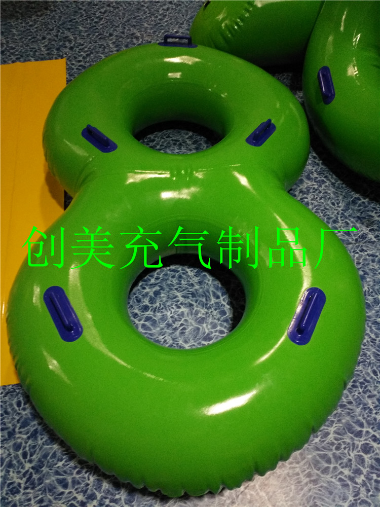 Inflatable single double adult couple men and women thickened inflatable eight-character swimming ring parent-child children's environmental protection swimming ring