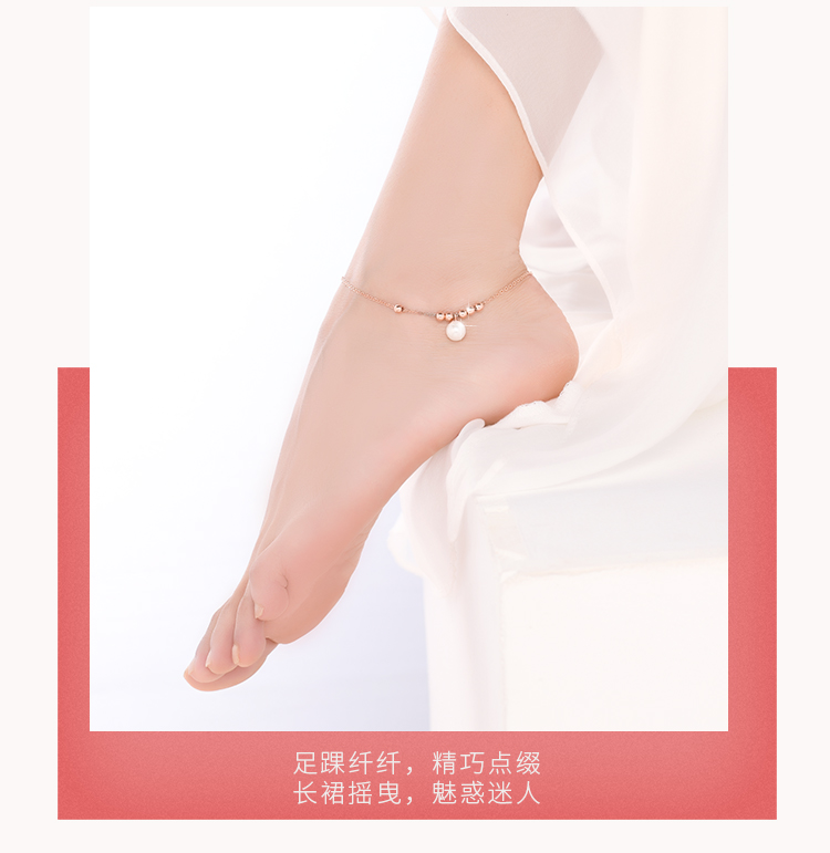 Chaine de cheville Femme en Argenterie - Ref 3103210 Image 15