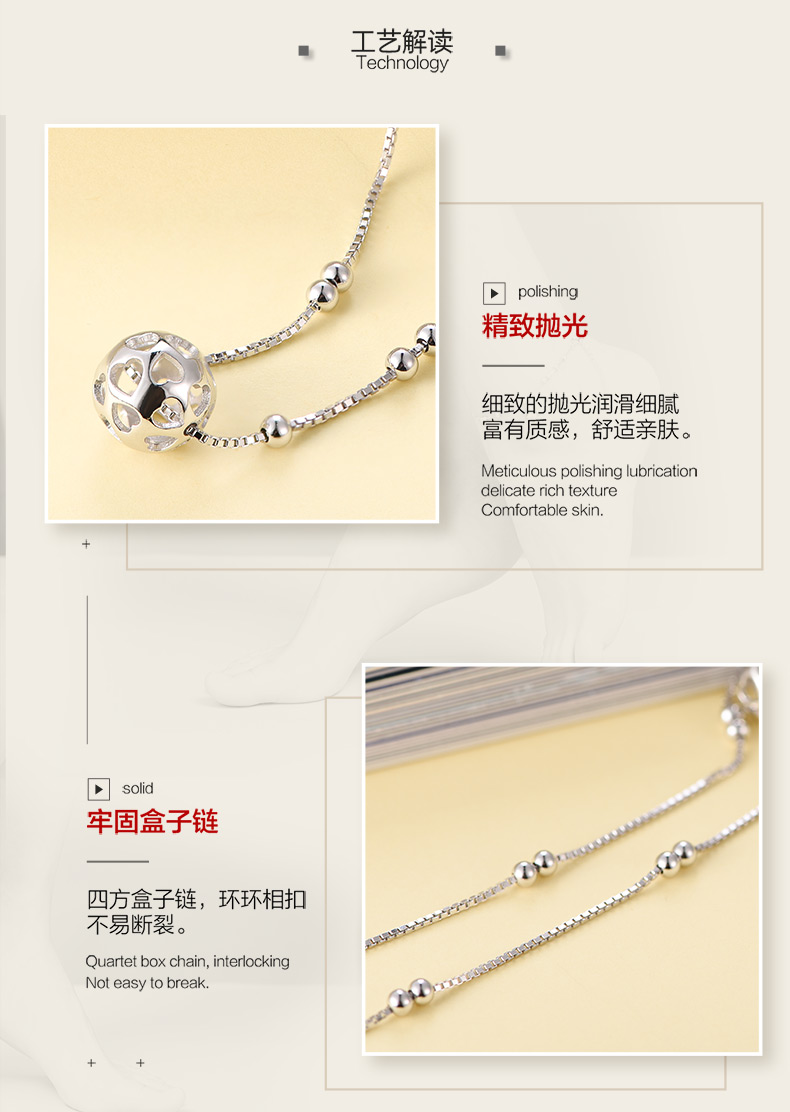Chaine de cheville Femme en Argenterie - Ref 3103945 Image 16