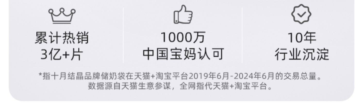  十月结晶 壶嘴款储奶袋200ml*36片 母乳冰箱专用保鲜袋 可加热存奶袋 独立密封壶口设计‌