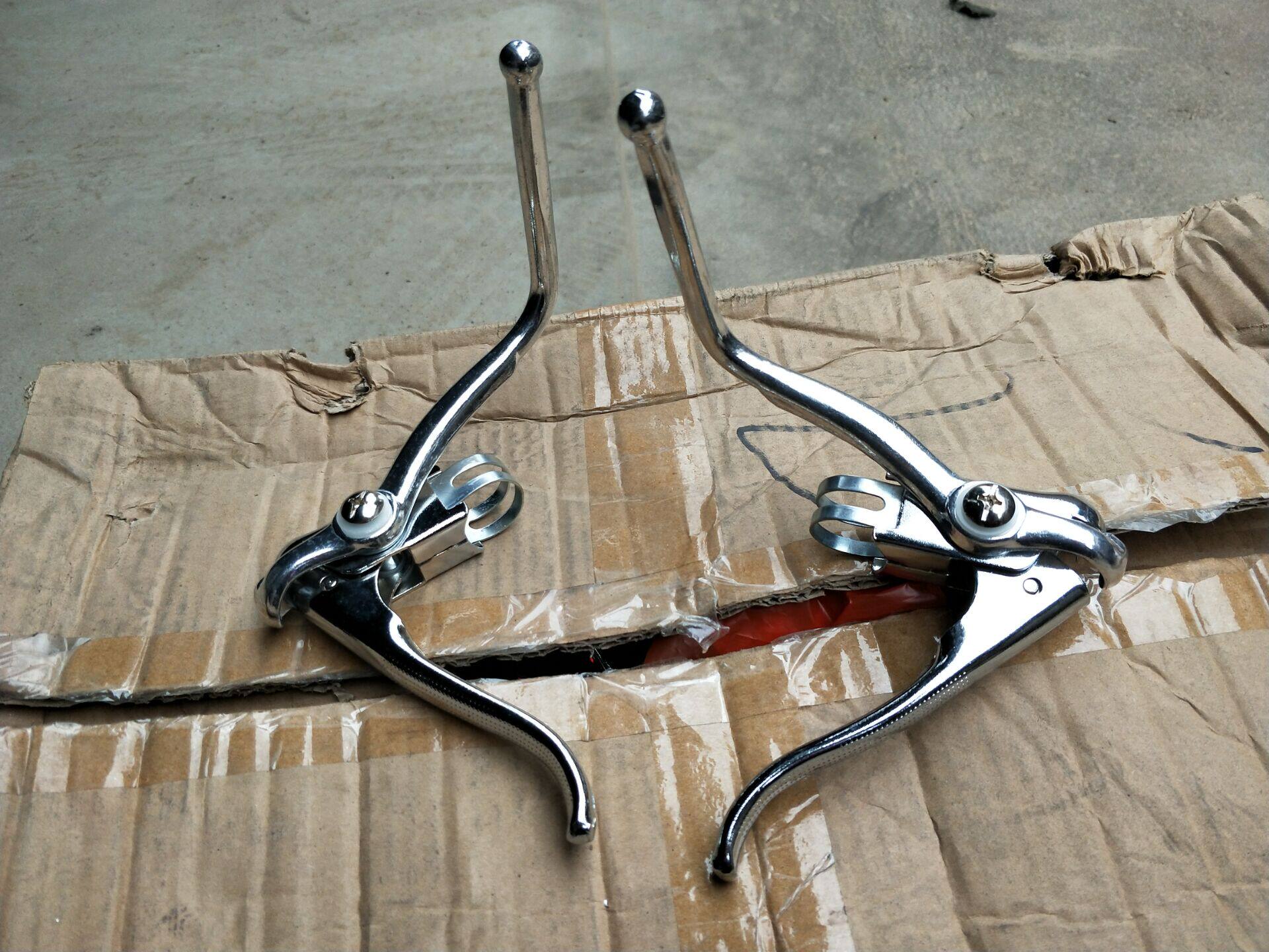 Road car Double brake handle Deputy brake bend handle double cut handle Racing car brake to aluminum side 22 2mm-23 8mm