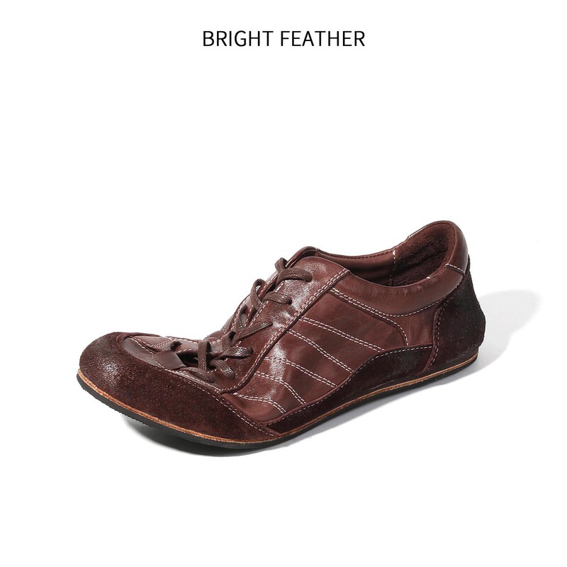 Horsehide Sports Style Casual Leather Shoes Men's Business Training Shoes Washed Vintage Genuine Leather Handmade Shoes Flat Boxing Shoes Horsehide Sports Style Casual Leather Shoes Men's Business Training Shoes Washed Vintage Genuine Leather Handmade Shoes Flat Boxing Shoes