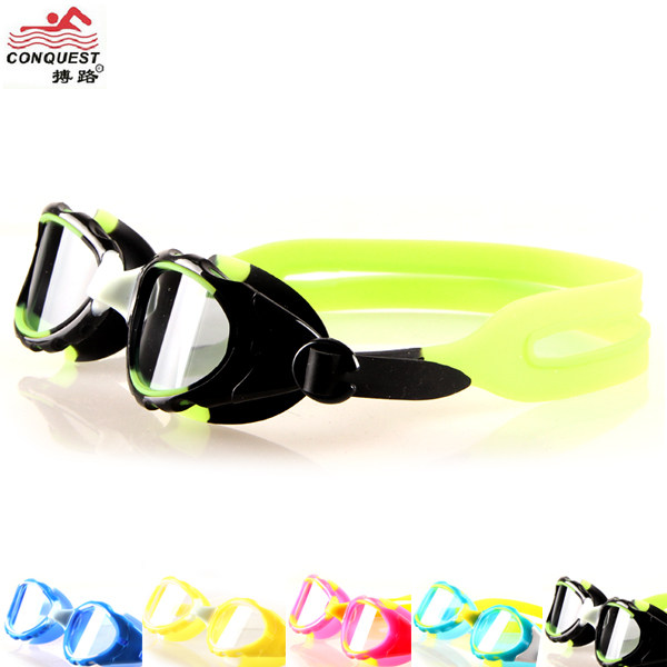 Fight Road Teen Children Waterproof Anti-Fog Flat Light Eye Protection High Definition Swim Glasses Boy Girl Universal
