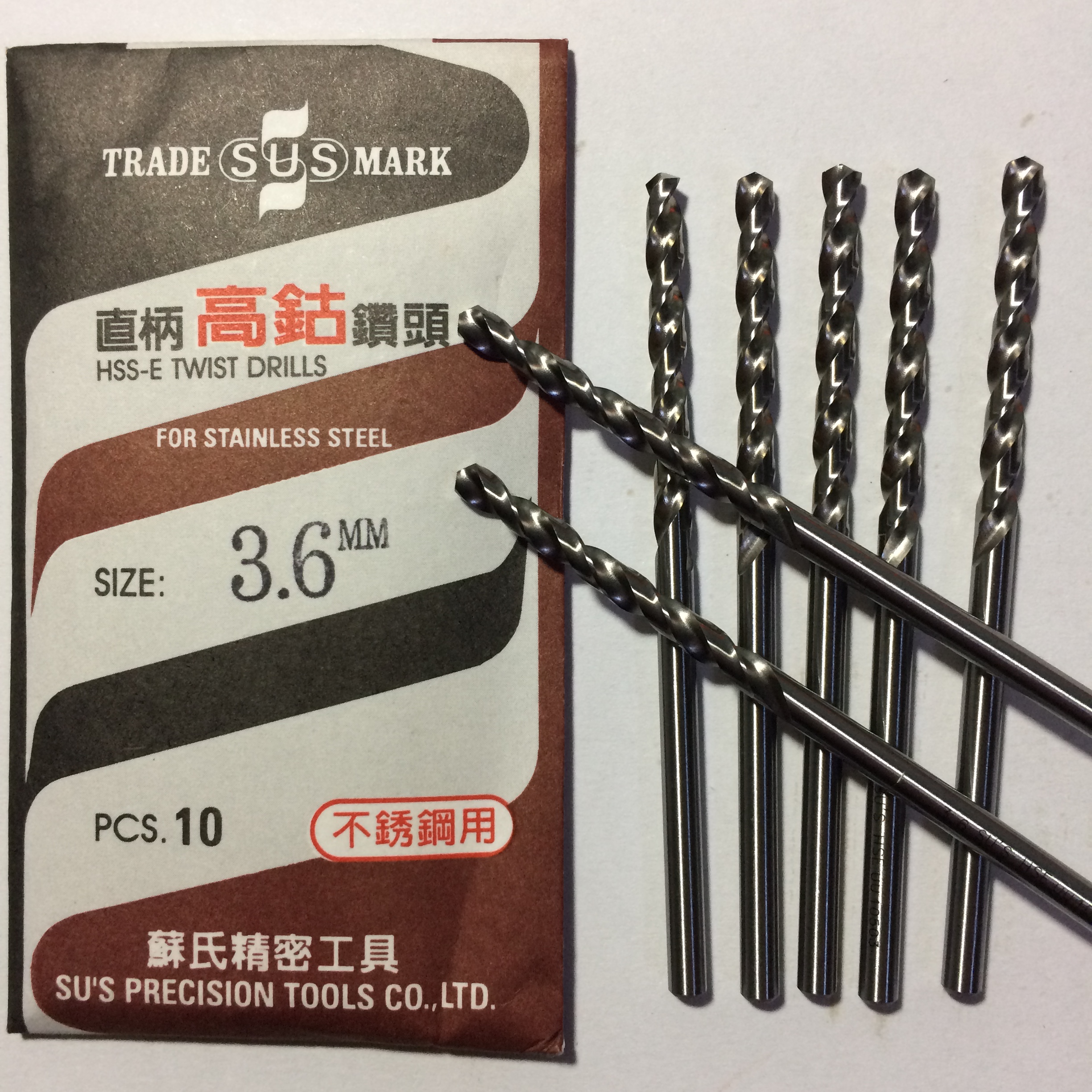 Taiwan Su's SUS stainless steel special straight handle Nor's high cobalt drill bit M42 material 13 5-26mm