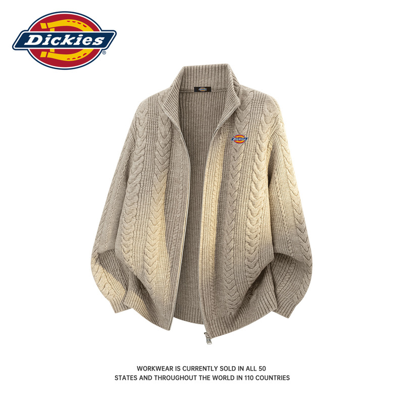 Dickies Official Cardigan Sweater for Men, Autumn and Winter Vintage Loose Casual Skin-Friendly Warm Lazy Knitwear Dickies Official Cardigan Sweater for Men, Autumn and Winter Vintage Loose Casual Skin-Friendly Warm Lazy Knitwear