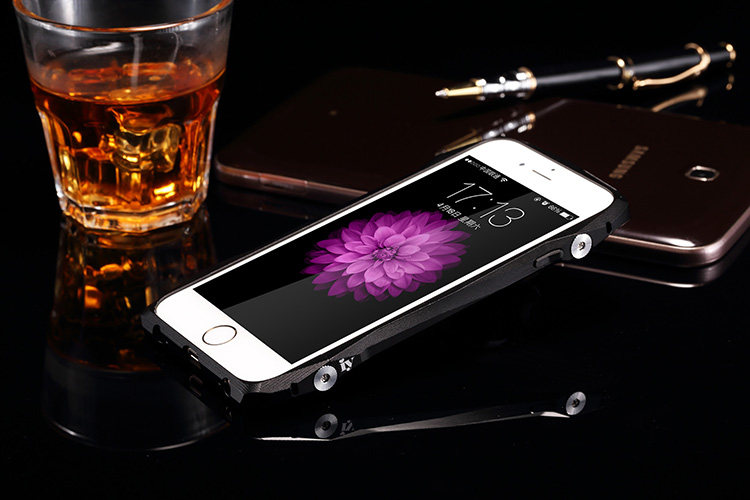 iy Batmobile Sports Cars Aluminum Metal Bumper Carbon Fiber Back Cover Case for Apple iPhone 6S/6 & iPhone 6S Plus/6 Plus