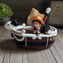 Creative personality ashtray with lid cartoon cute Luffy multifunctional home office ashtray boyfriend birthday gift