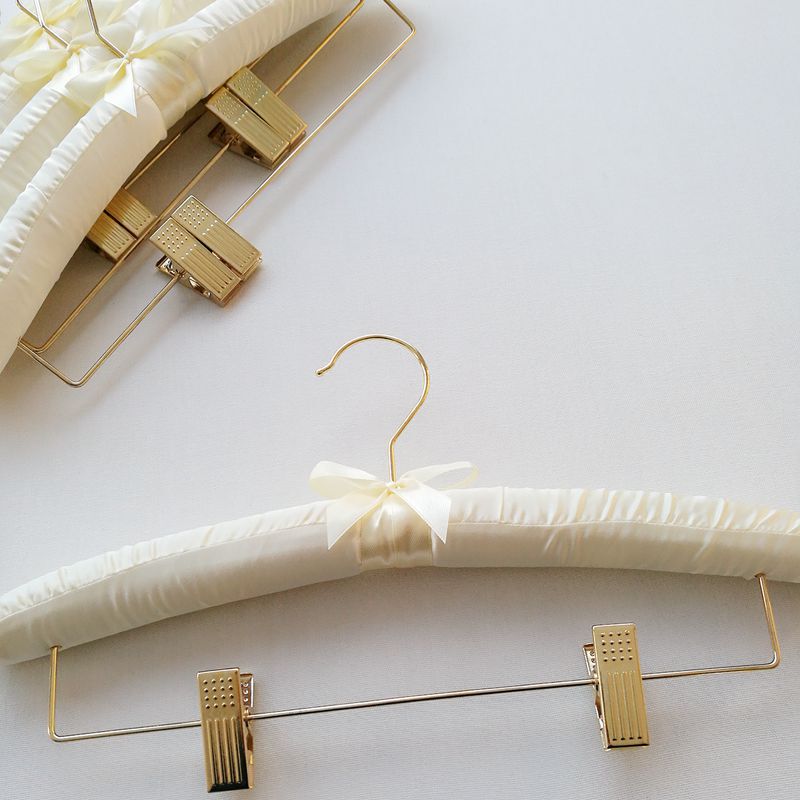 Seamless Fabric Pants Hanger, Fabric Clothes Hanger, Sponge Strap Clothes Hanger, Household Skirt Hanger, Pants Clip, Multi-Functional