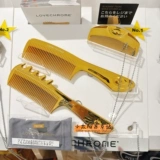 Японская расческа для волос LOVE CHROME, черная, серебряная, антистатическая, розовое золото, K24GP, нано-расческа для ухода за волосами