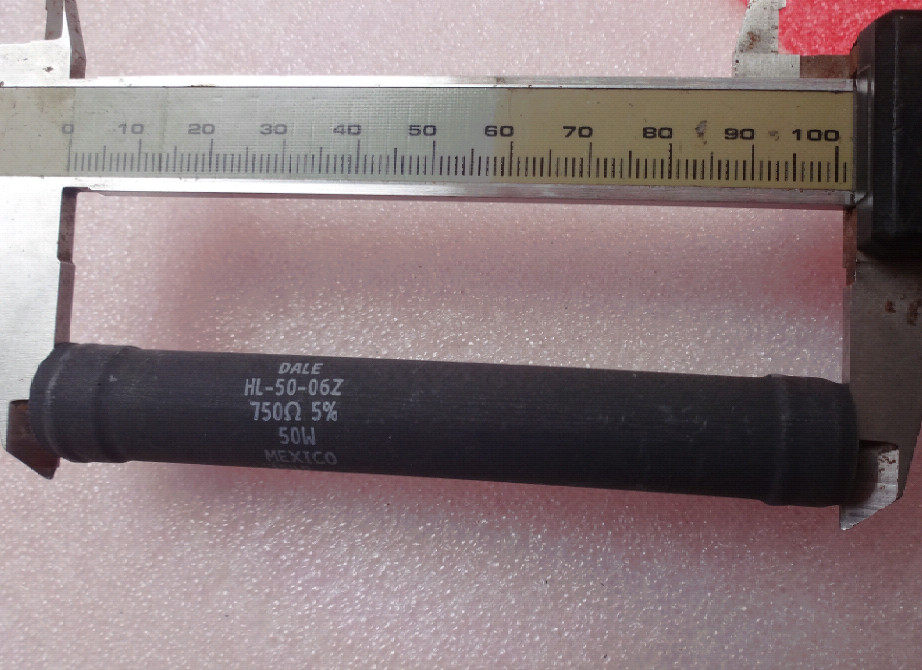 The new U.S. DALE 50W 750R resistance