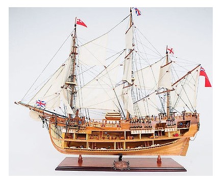 海外代购帆船模型1798 USS Constitution 宪法号船木制帆船