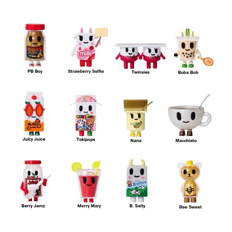Серия завтрак Tokidoki Milk Family 2-е поколение Подтверждение слепого бокса Новая оригинальная
