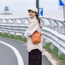 Qminica2022 new slanted satchel bag with large female waterproof class commuter single shoulder walking bag