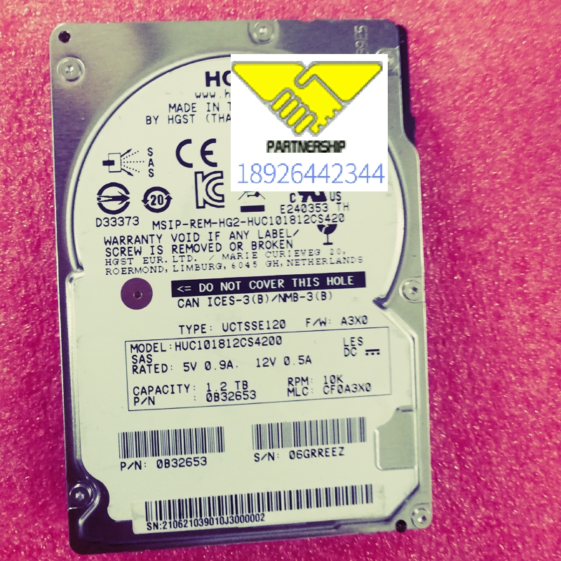 HGST Hitachi HUC101812CS4200 1 2TB 10K SAS Server Hard Drive