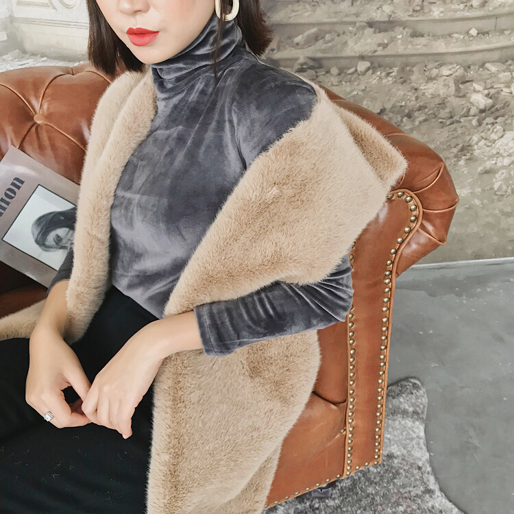 Áo vest lông thú nhân tạo nữ 2018 thu đông dày áo vest ấm áp đa năng vest mỏng áo gió lót lông cừu
