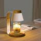 American-Style Adjustable Height and Dimmable Wax Melting Lamp, Flameless Aromatherapy Bedroom Atmosphere Diffuser, Candle Melting Lamp, Wedding and Birthday Gift