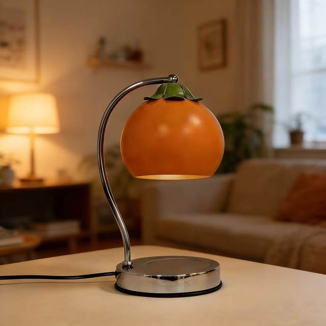 [Persimmon Wishes]Wax-Melting Lamp, Flameless Aromatherapy Lamp, Bedroom Candle-Melting Lamp, Small Night Light, Practical New Year and Birthday Gift