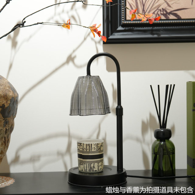 [Amber Era]Medieval-Style Wax Melting Lamp, Adjustable Height, Flameless Aromatherapy Lamp, Bedroom Candle Melting Lamp, Practical Birthday Gift