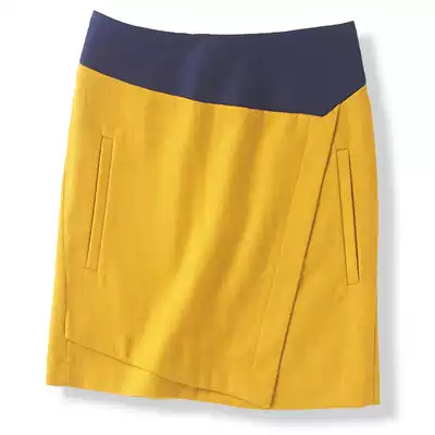 26757 autumn and winter new women's Korean version bag hip slim fashion simple temperament elegant Joker half skirt 36