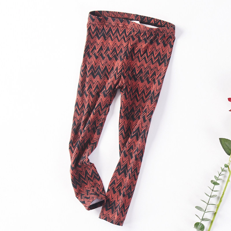 24691 Original Spring and Autumn New Girls Children's Clothing Printing Elastic Slim Baby Bottom Casual Long Pants 325
